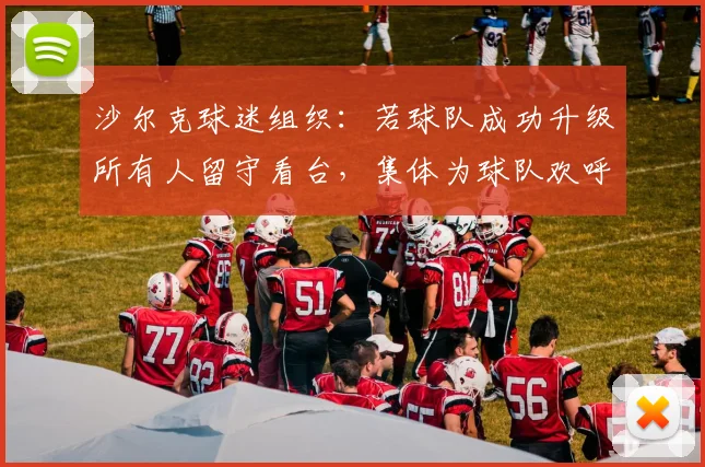 沙尔克球迷组织：若球队成功升级所有人留守看台，集体为球队欢呼